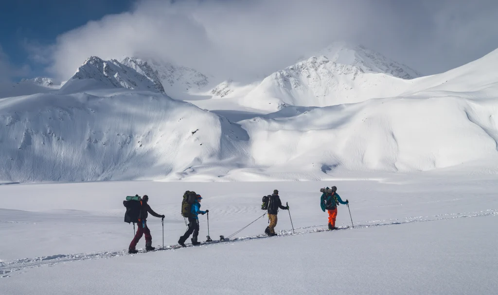 Fresh snow on Auli slopes for the winter adventure Uttarakhand holiday package in December