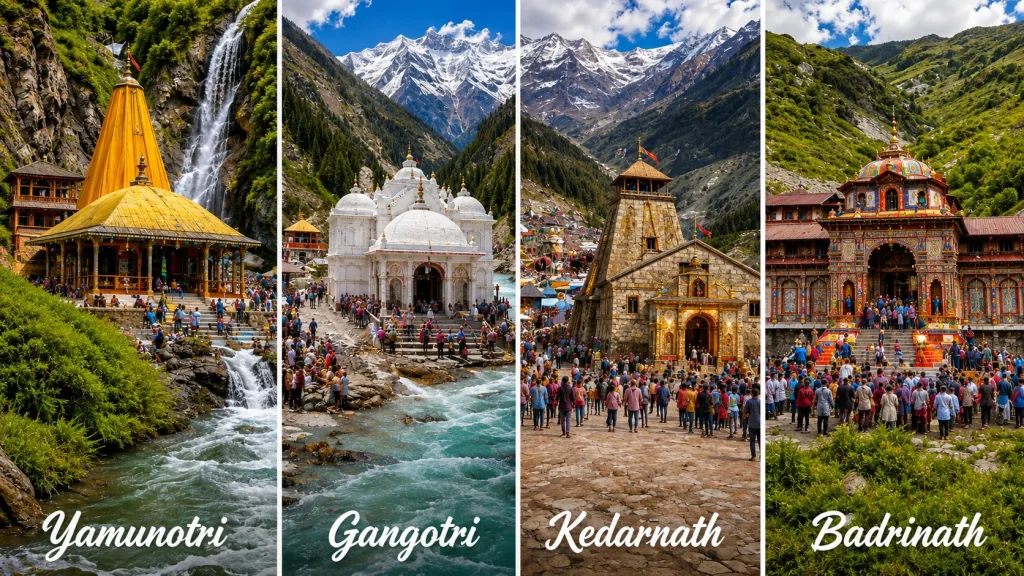 Yamunotri, Gangotri, Kedarnath and Badrinath shrines that need Char Dham Yatra registration before travel
